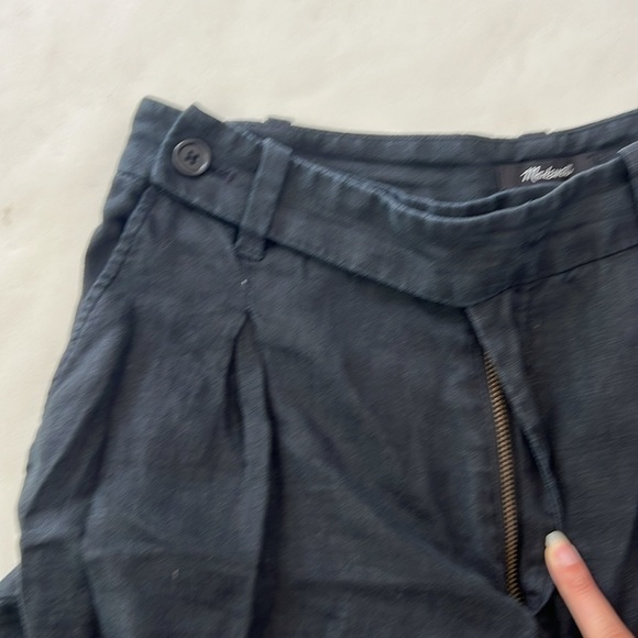 Madewell Harlow Black 100% Linen Wide Leg Pants 30" Size 6 $88 - Picture 7 of 11